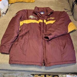 Vintage‎ Washington Redskins NFL Team Apparel Jacket Burgundy Gold